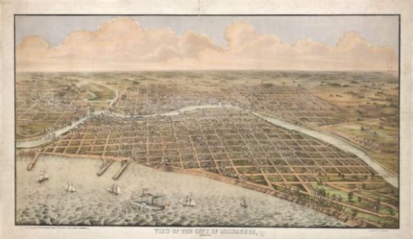 1856 View of MilwaukeeSource: Wisconsin Historical Images