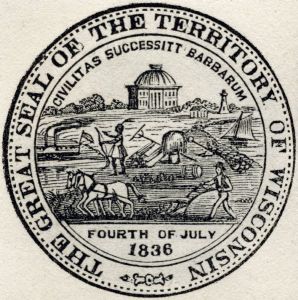 Territorial Seal Wisconsin Historical Images 